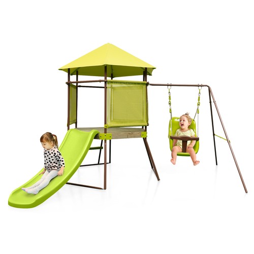 Swing set w covered - set,